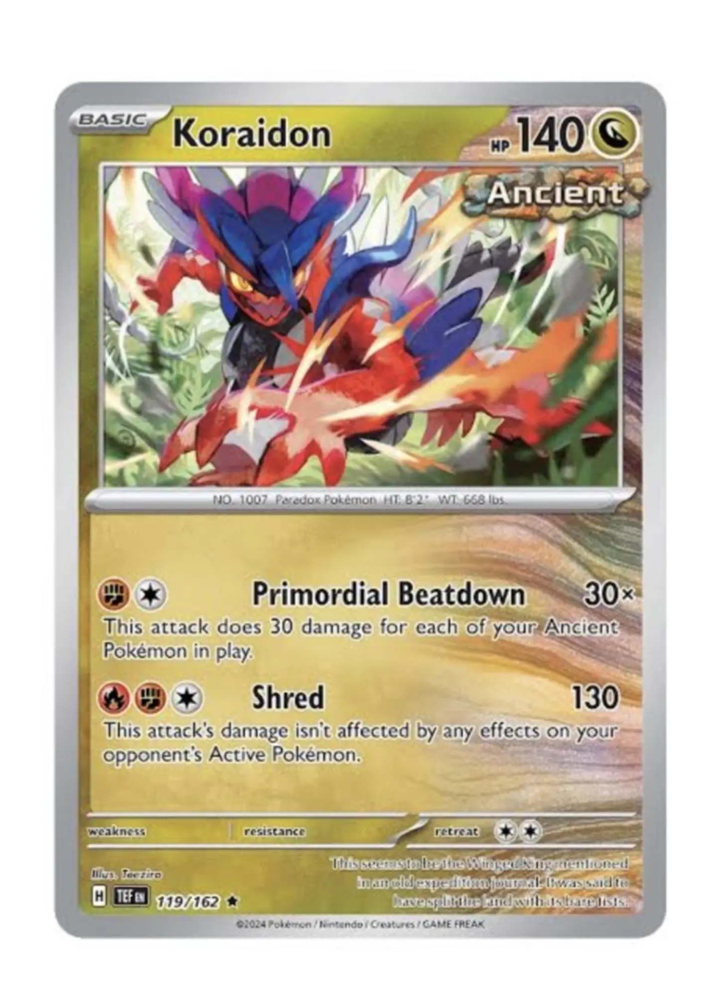 Carta especial koraidon 1