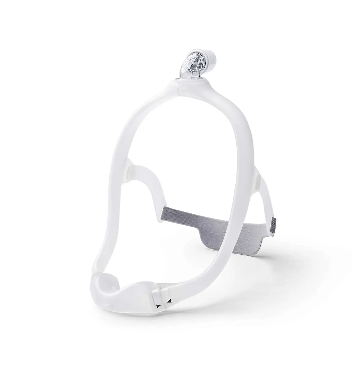 Máscara CPAP nasal Philips Respironics DreamWear debajo de la nariz. 1