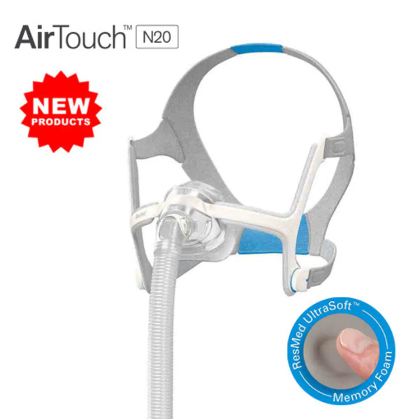 Máscara nasal ResMed AirTouch N20 – Suavidad y confort. 1