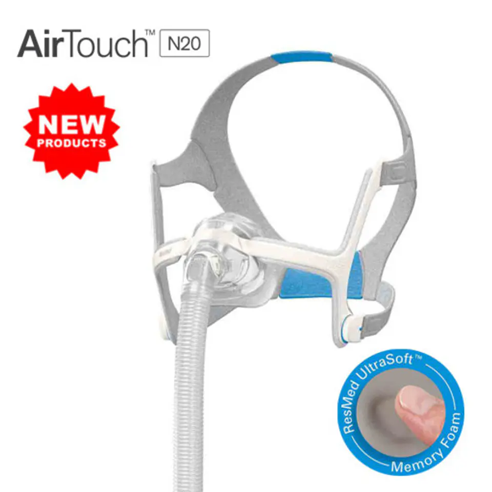 Máscara nasal ResMed AirTouch N20 – Suavidad y confort. 1