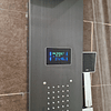 Columna de Ducha con Panel Digital de Temperatura - Gris Oscuro
