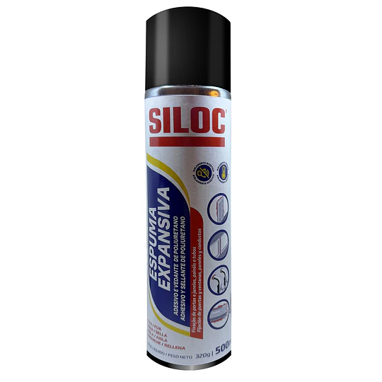 Espuma de Poliuretano Expansiva Siloc 500ml / 320g