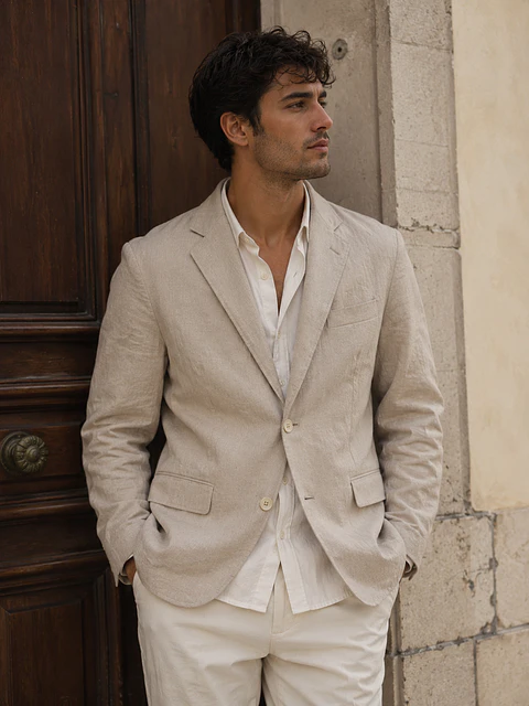 Blazer Lauren 42R 100% Lino