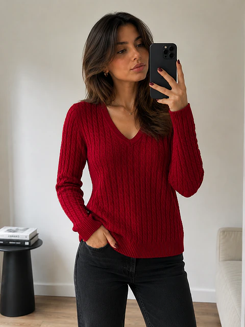 Chaleco trenzado Lauren XL