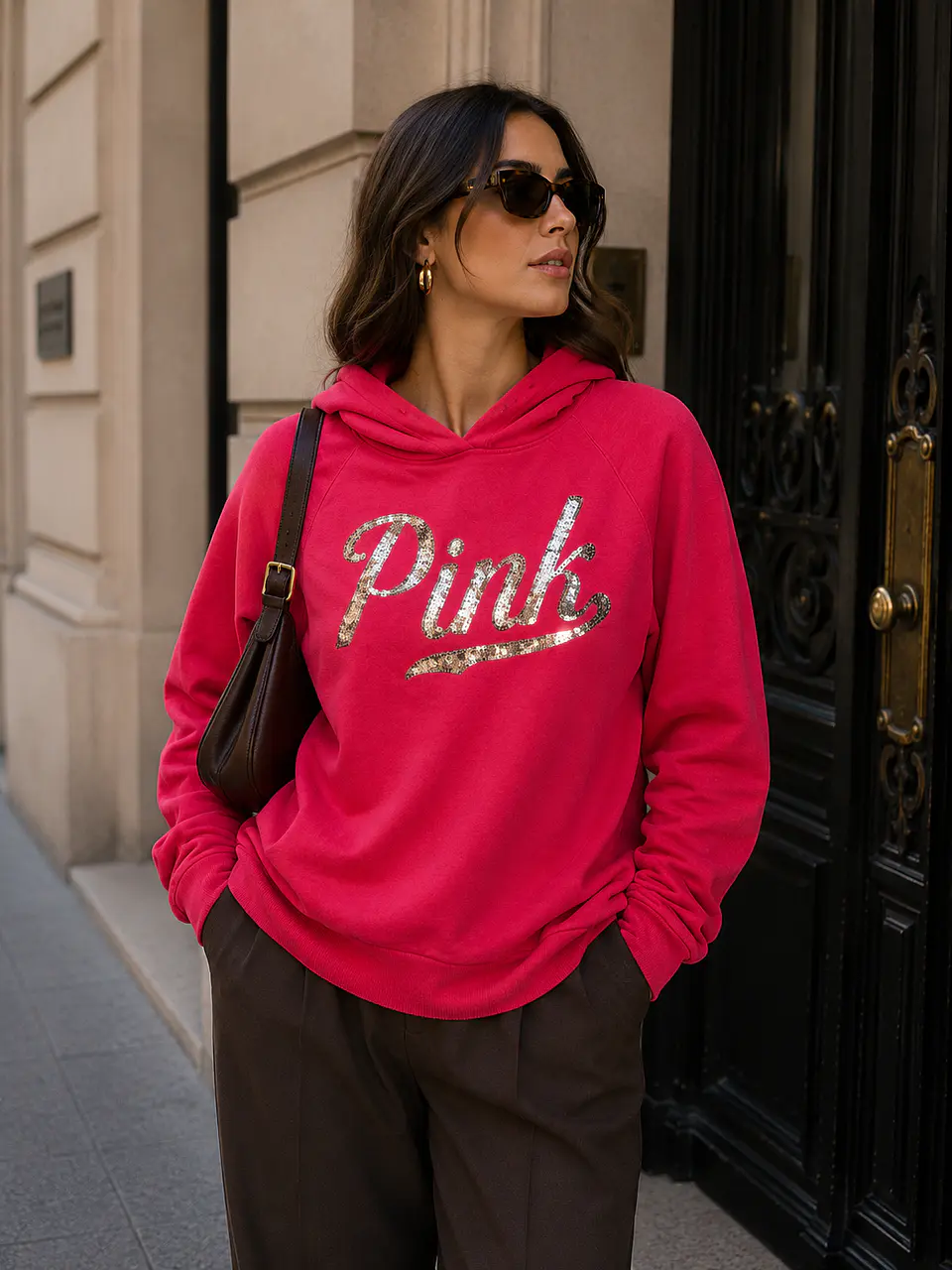 Poleron Pink Talla L 1