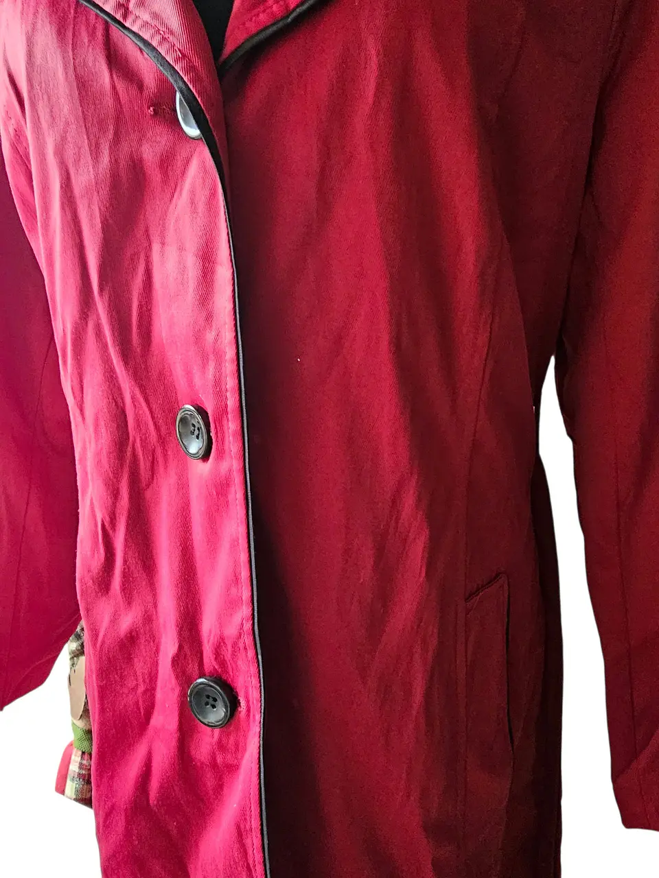 Trench Rojo Talla 16 4