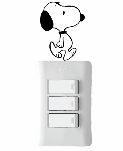 Adhesivo para Interruptor - Snoopy