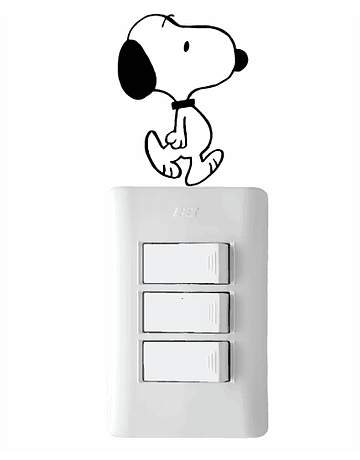 Adhesivo para Interruptor - Snoopy