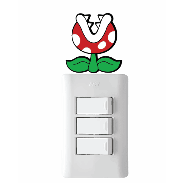 Adhesivo Para Interruptor - Planta Piraña 