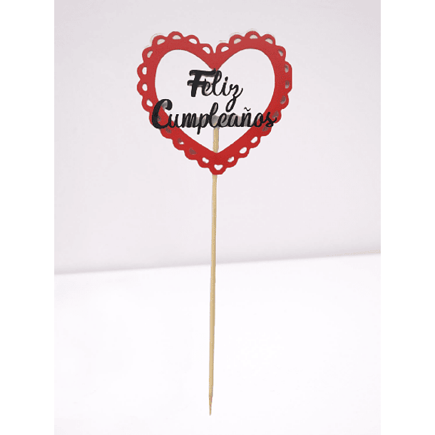 Topper para Torta - Corazón  