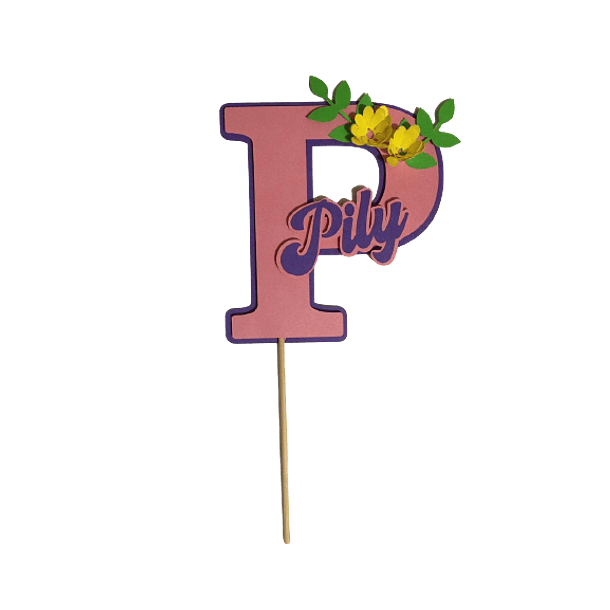 Topper Decorativo Personalizado - Nombre 
