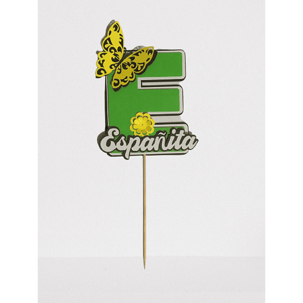 Topper decorativo personalizado - Nombre 3 