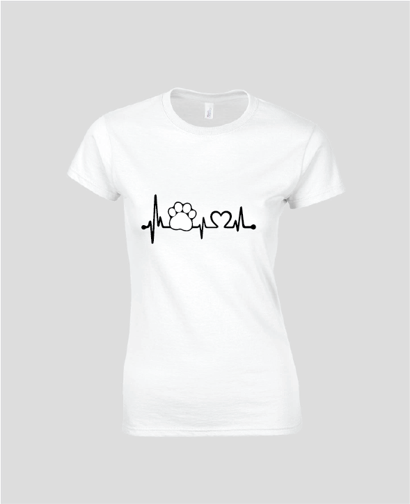 Camiseta Estampada Electrocardiograma