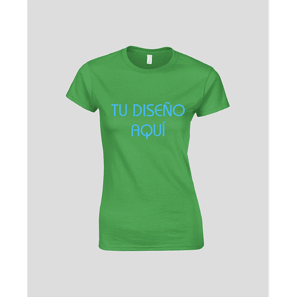 Camiseta Dama Verde Irlandez Softstyle 