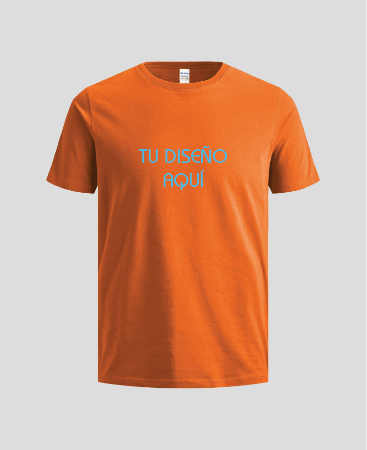 Camiseta Caballero Naranja