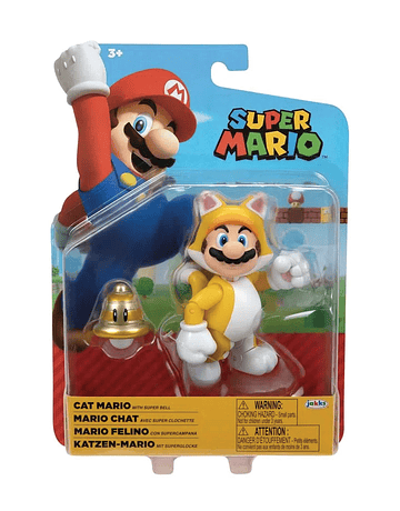 Figura Super Mario Gato Con Campana