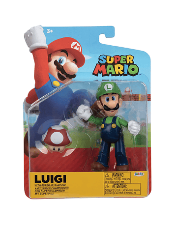 Figura Luigi Con Superchampiñón