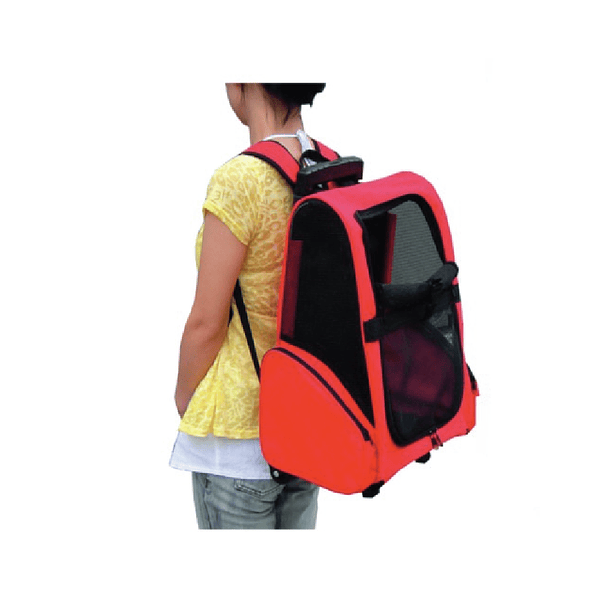 Mochila para perros y gatos con ruedas 2