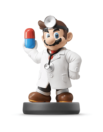 Amiibo Dr. Mario Super Smash Bros.  Figura Interactiva 