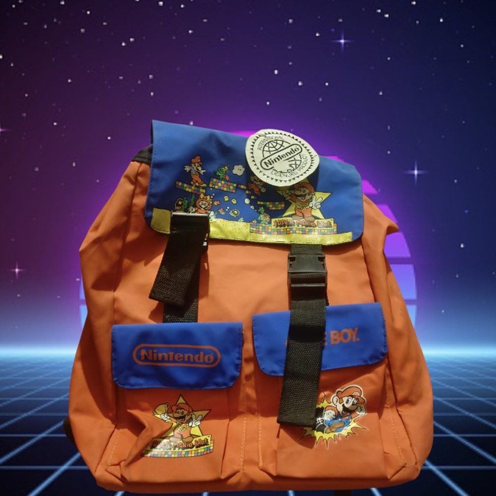 Super Mario Bros Mochila Nintendo Mattel 1993 Nueva 3