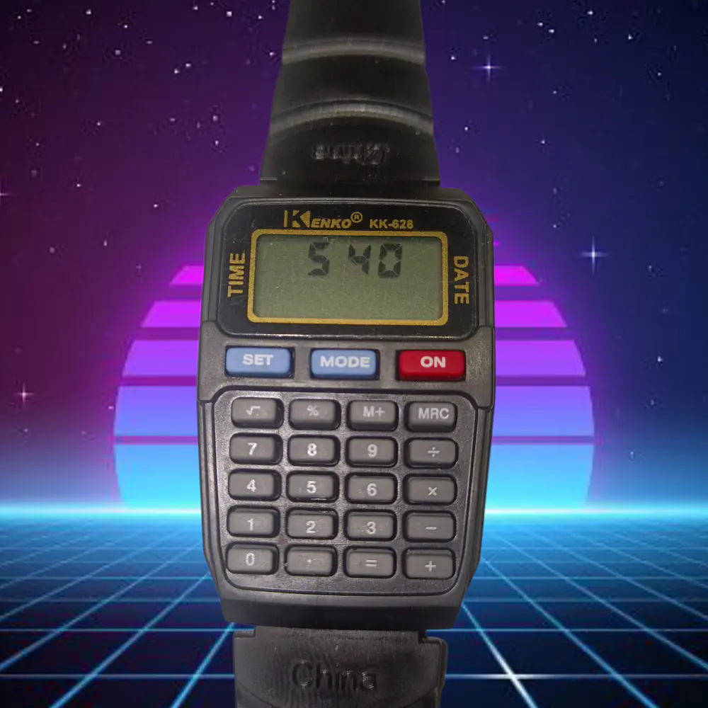 Reloj calculadora kenko 628 vintage  3