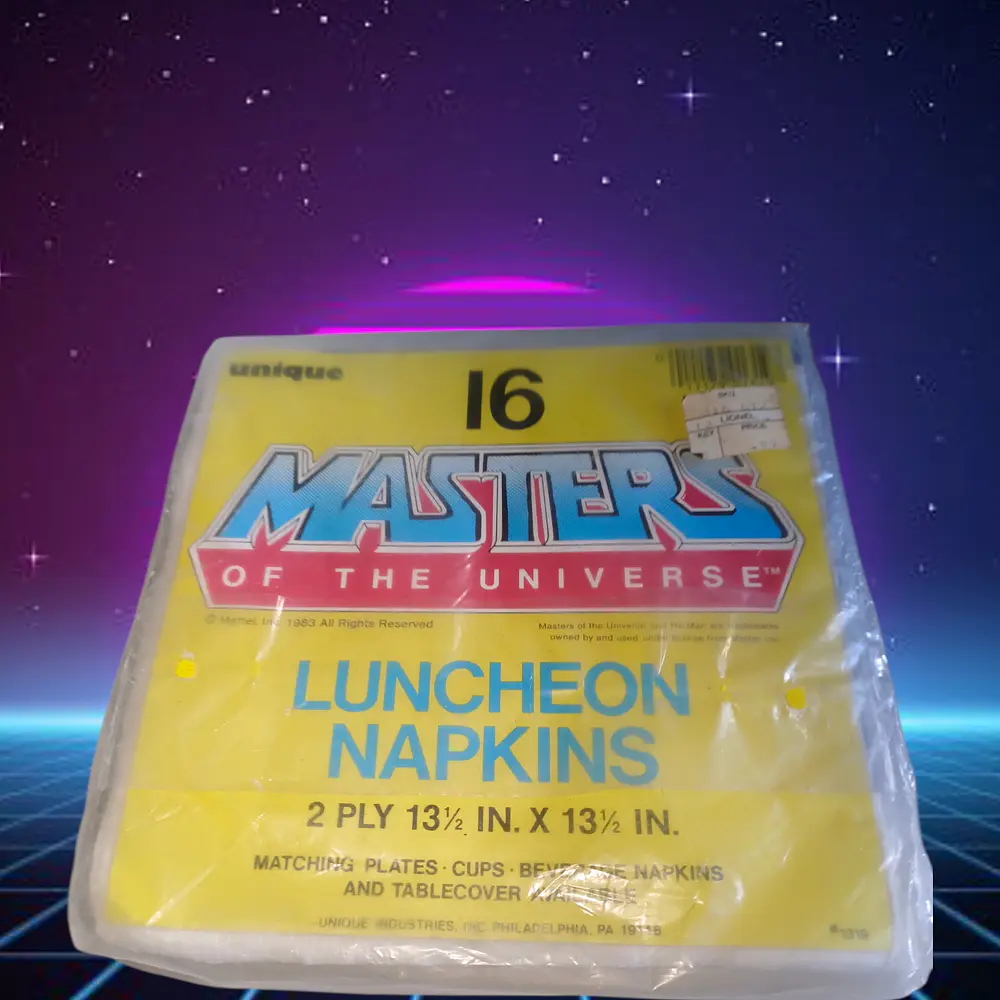 He-man Servilletas de cumpleaños Papel Nuevo sin uso Mattel 1983  2