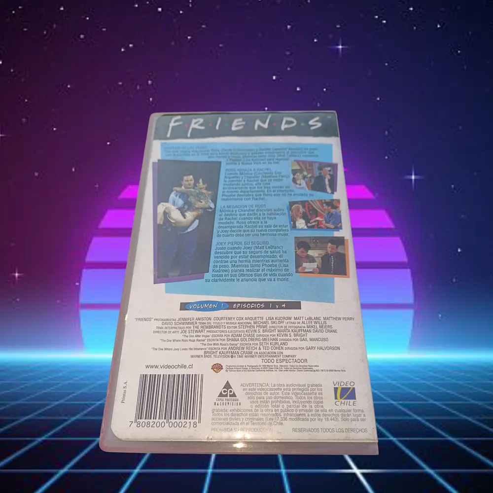 F•R•I•E•N•D•S Vhs Original  Temporada 1 Capitulos del 1 al 4 1