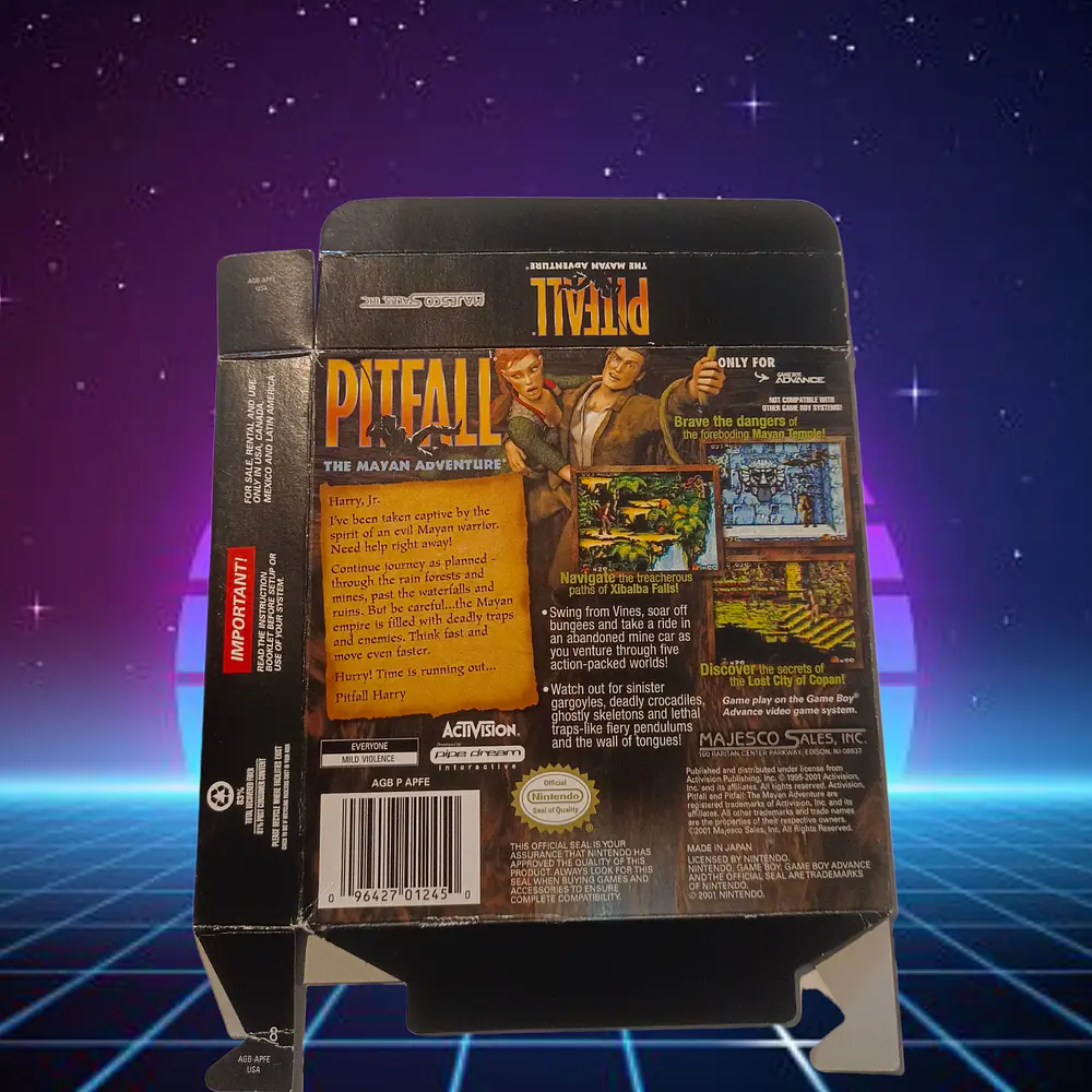 Pitfall Gameboy Advance  Caja original  2