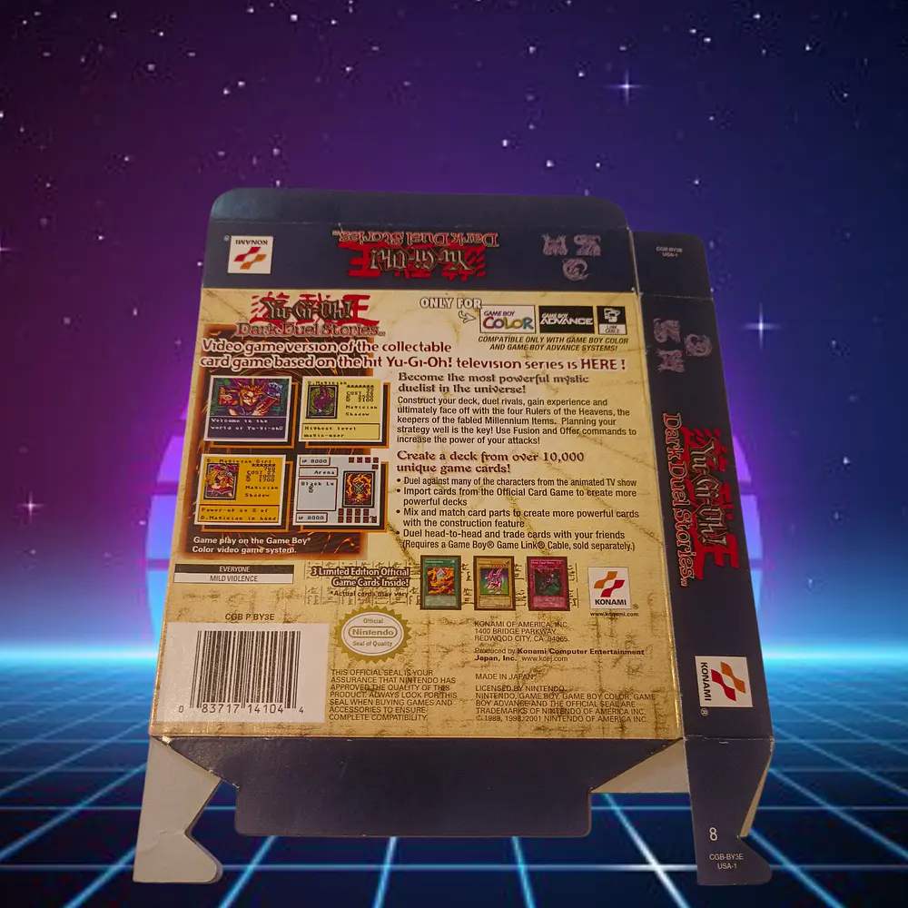 Yu-Gi-Oh  Dark duel stories Gameboy Color  Caja original   2