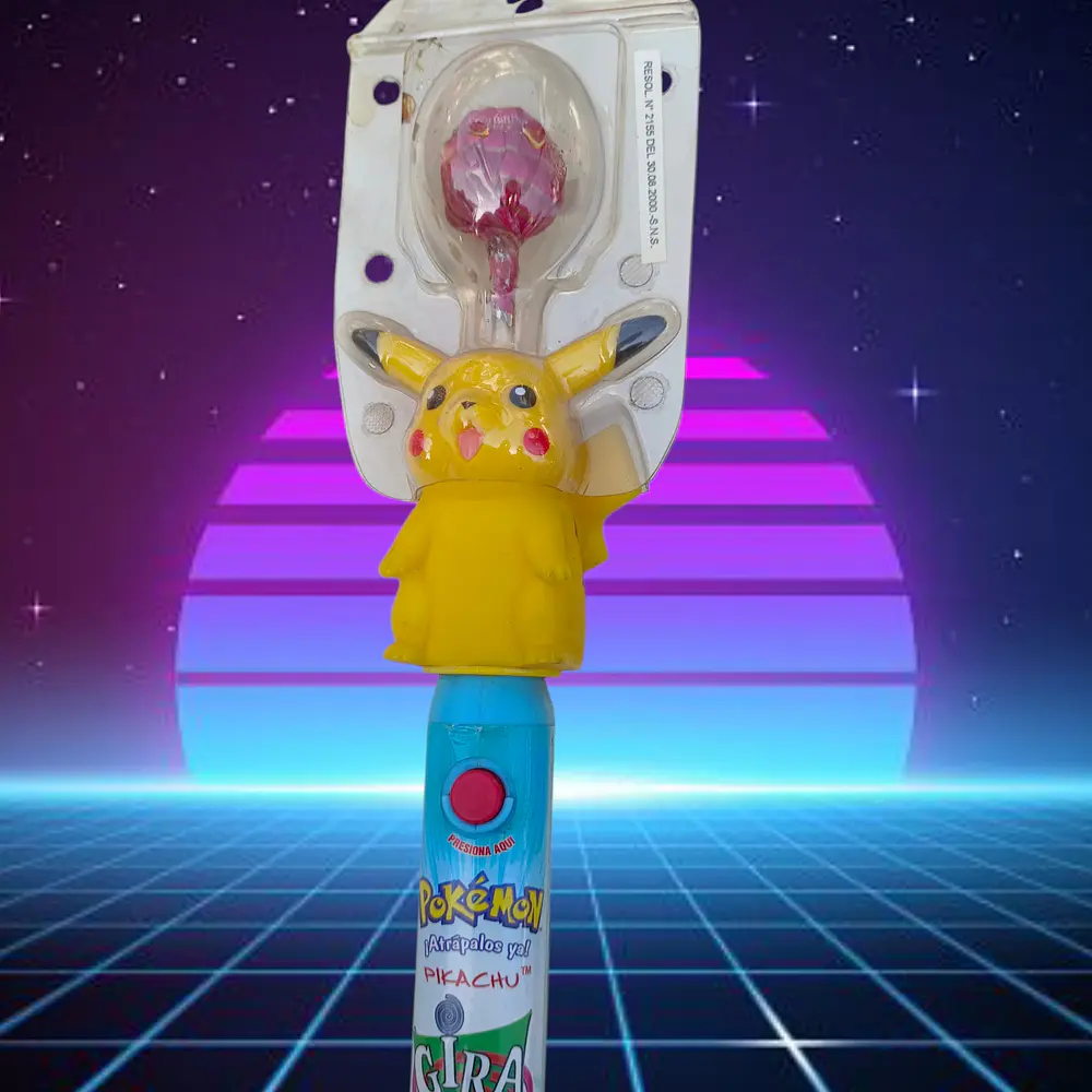 Pikachu giraleta Chupachups 2000 sellado con su contenido original  1