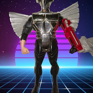 Silverhawks  Quicksilver Ultra sonico Original telepix 1988  Trae su aguila (tiene rota la cola) En muy buen estado 