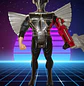 Silverhawks  Quicksilver Ultra sonico Original telepix 1988  Trae su aguila (tiene rota la cola) En muy buen estado  - Miniatura 1