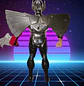 Silverhawks  Quicksilver Ultra sonico Original telepix 1988  Trae su aguila (tiene rota la cola) En muy buen estado  - Miniatura 3
