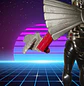 Silverhawks  Quicksilver Ultra sonico Original telepix 1988  Trae su aguila (tiene rota la cola) En muy buen estado  - Miniatura 4