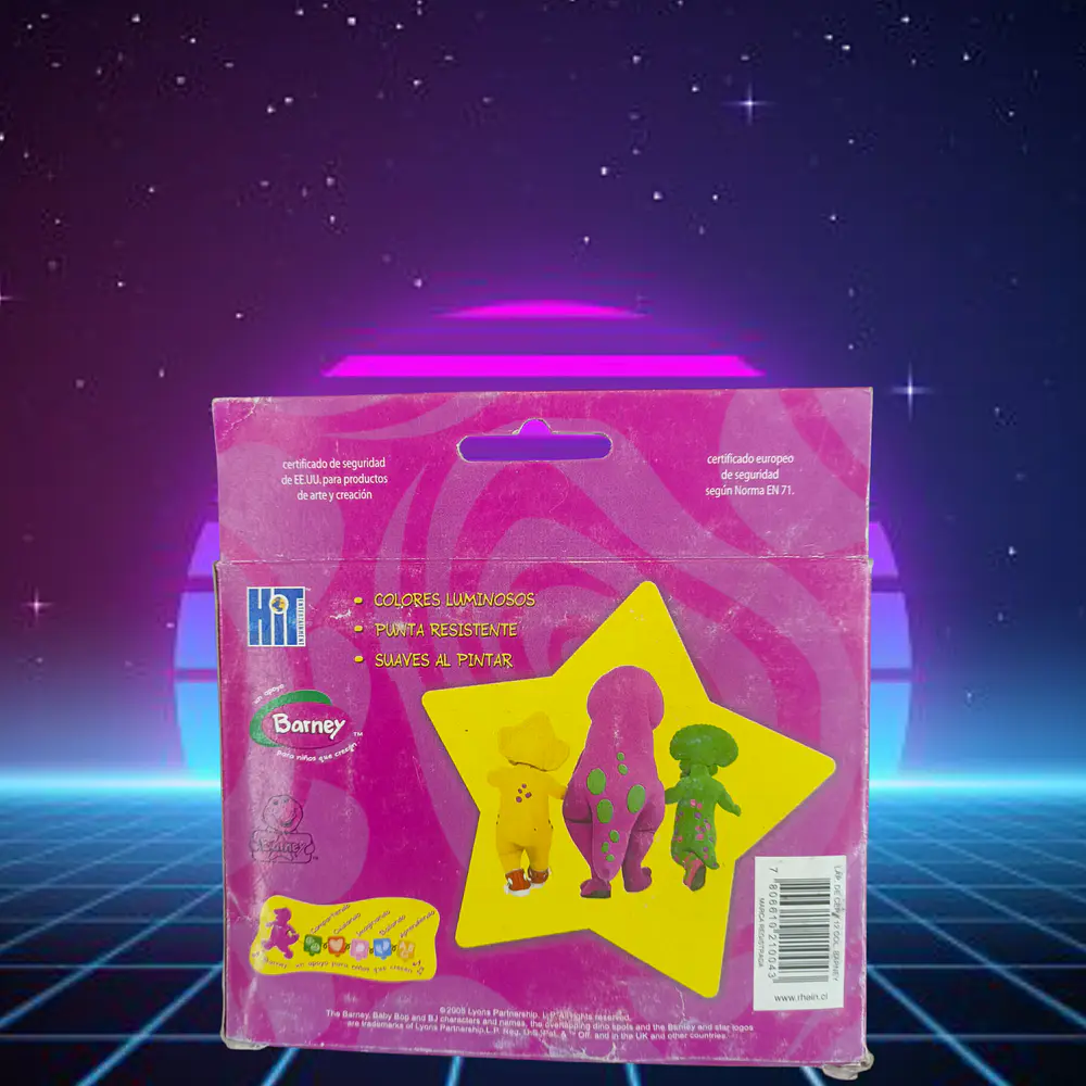 Barney lapices de cera nuevos sin uso Rhein 2005 3