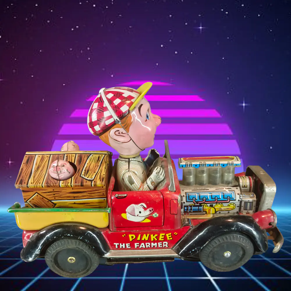 Pinkee the Farmer juguete japones enlatado 1