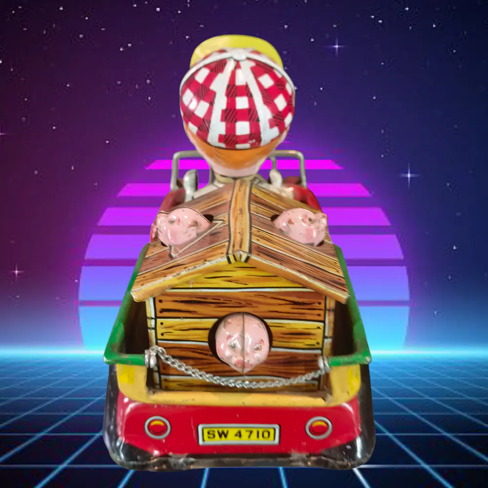 Pinkee the Farmer juguete japones enlatado 3