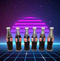 Minibotellas Coca-Cola noventeras coleccion de 6 paises - Miniatura 2