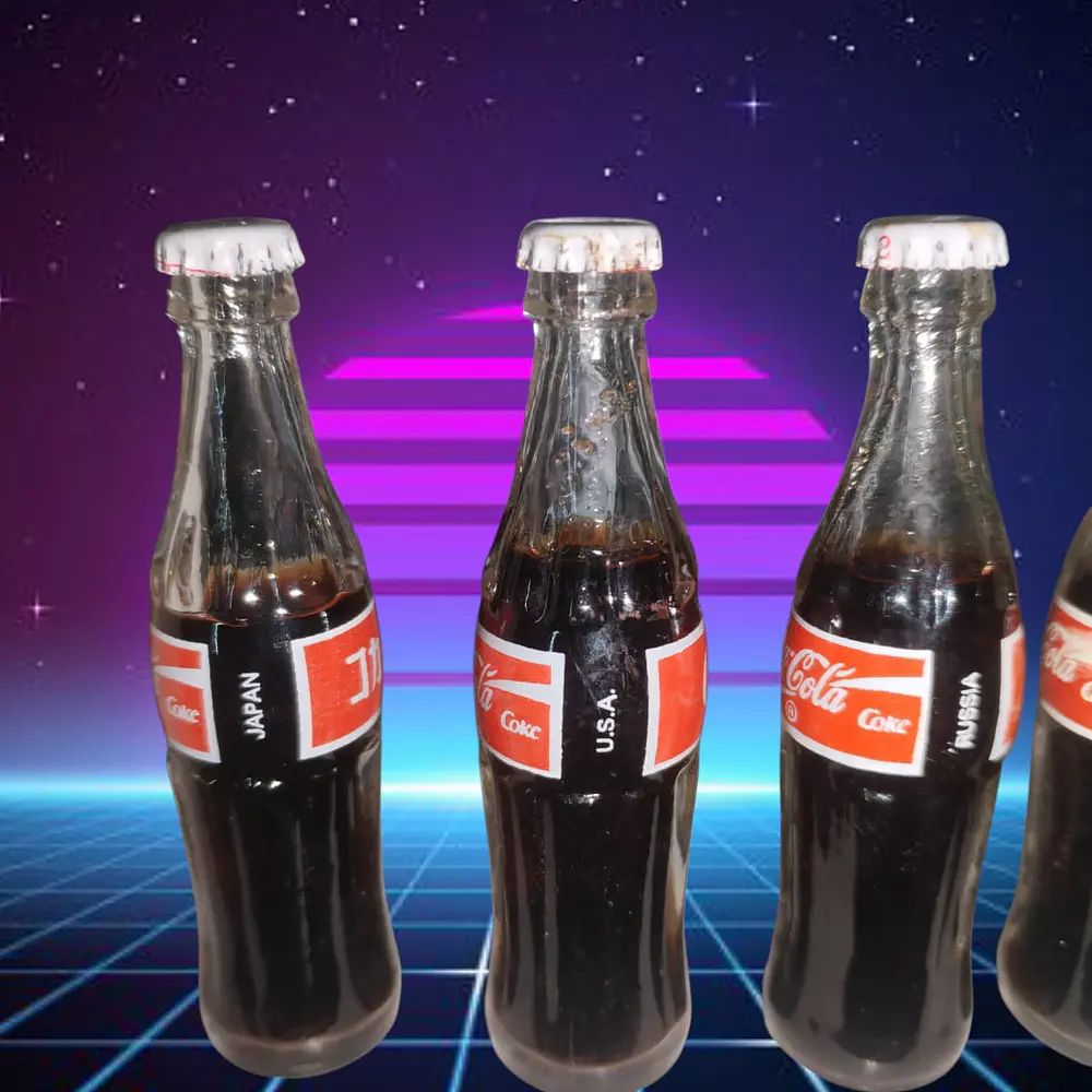 Minibotellas Coca-Cola noventeras coleccion de 6 paises 4