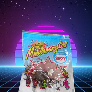 Chocolito Minisavorytos Sellado En su empaque original Promocion savory 1995