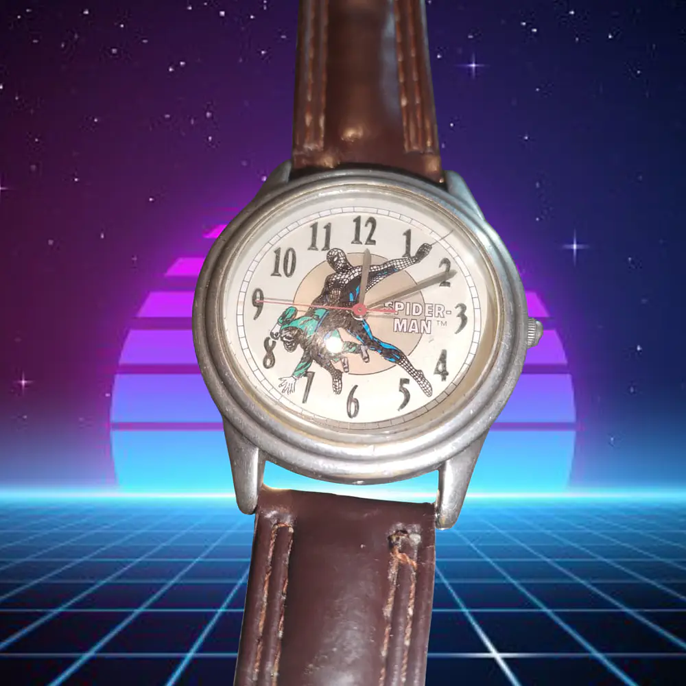Reloj Fossil Spiderman 1994 con su caja original  1