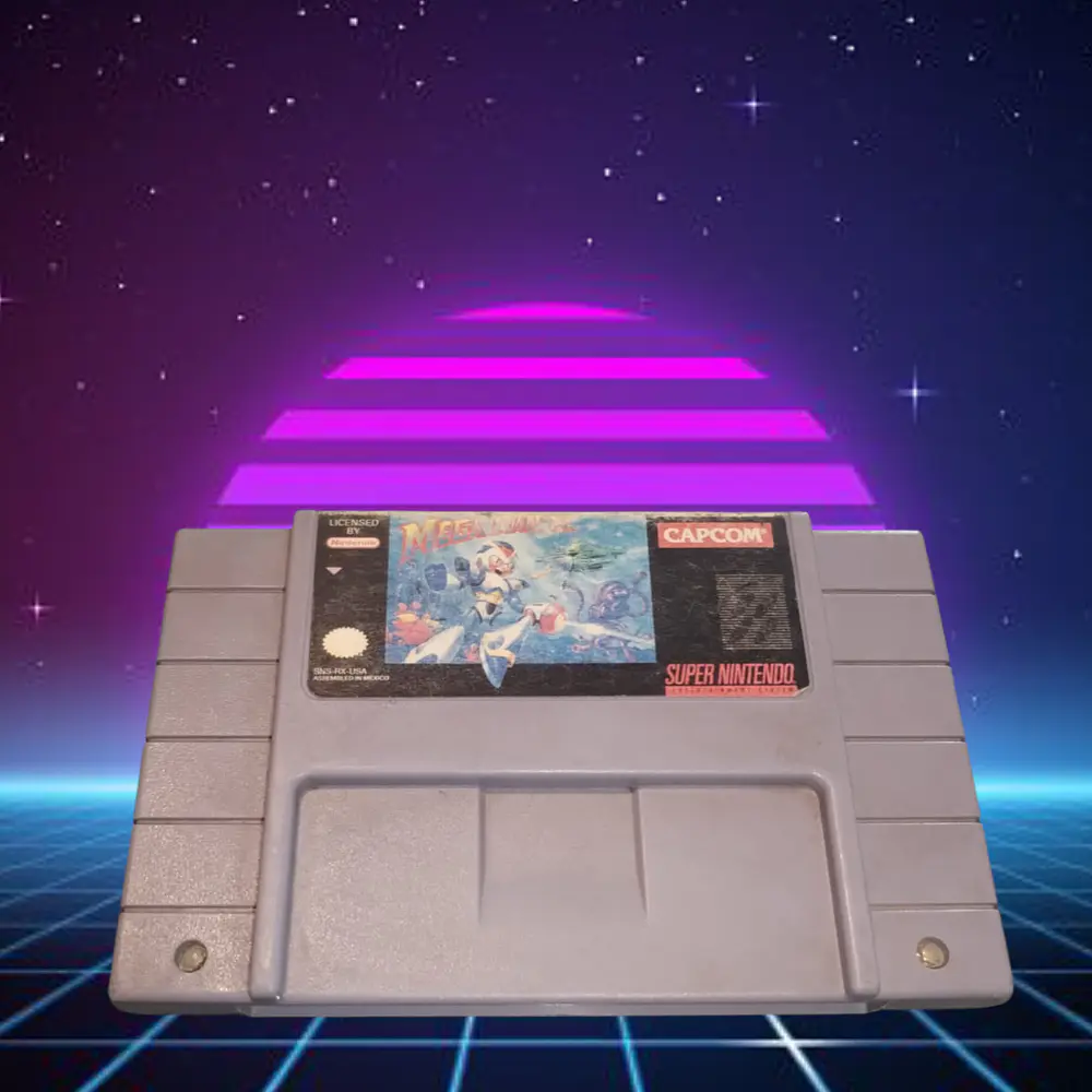 Megaman x supernintendo Snes Label Original  1