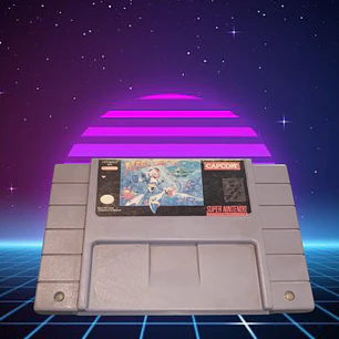 Megaman x supernintendo Snes Label Original 