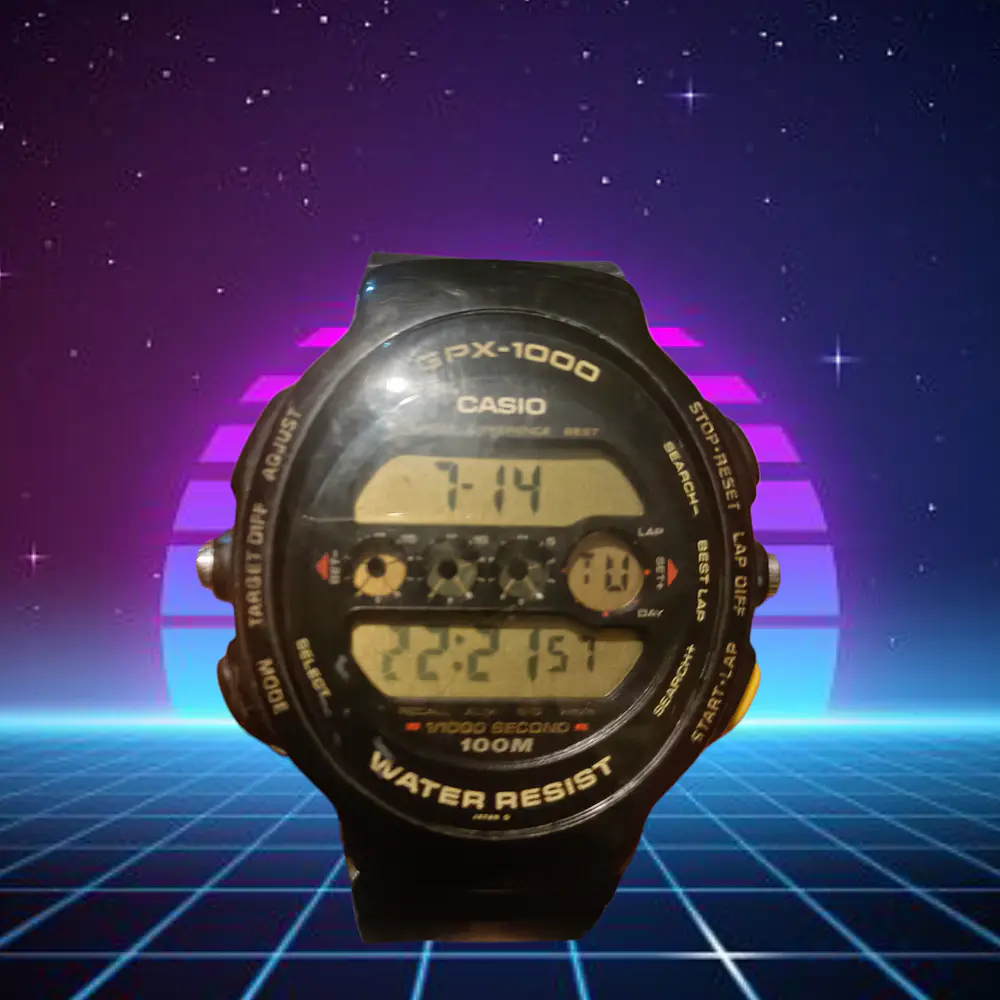 Reloj Casio GPX 1000 japones 1991 con su correa Original  1