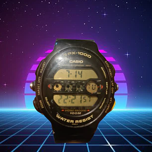 Reloj Casio GPX 1000 japones 1991 con su correa Original 