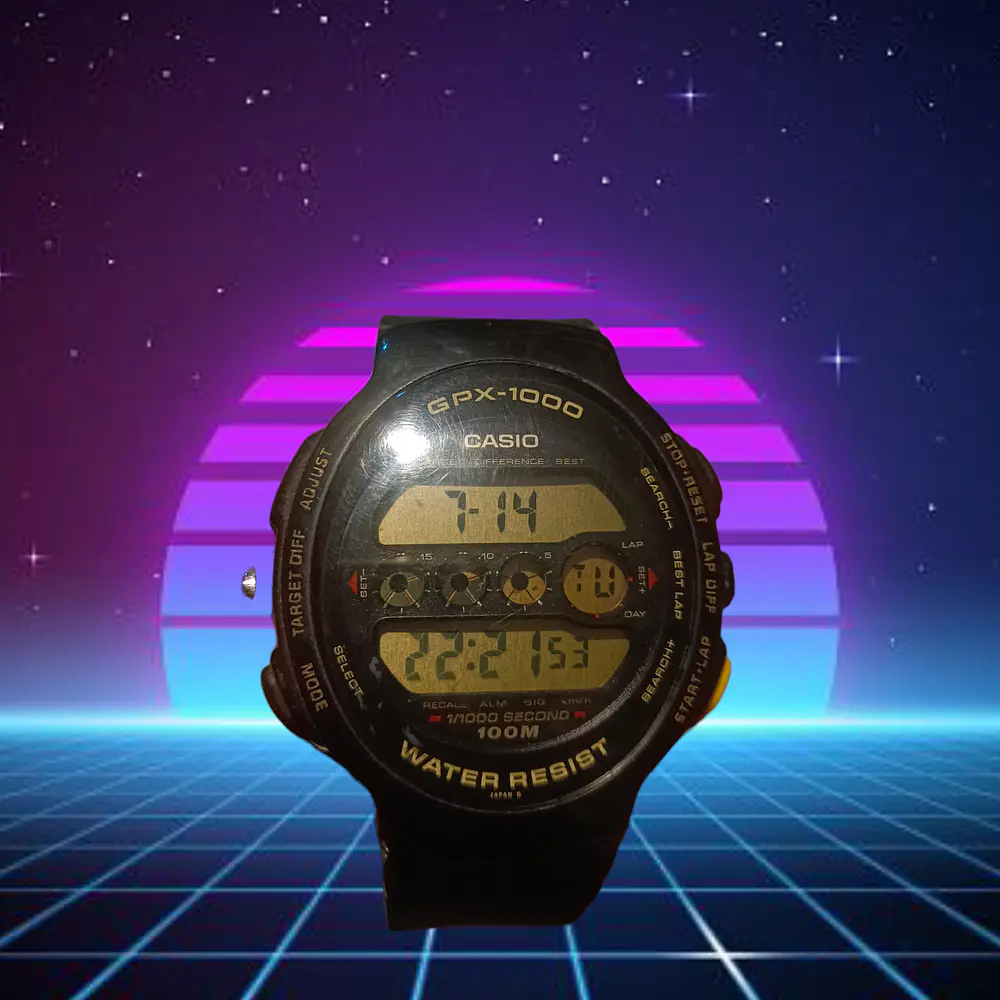 Reloj Casio GPX 1000 japones 1991 con su correa Original  2
