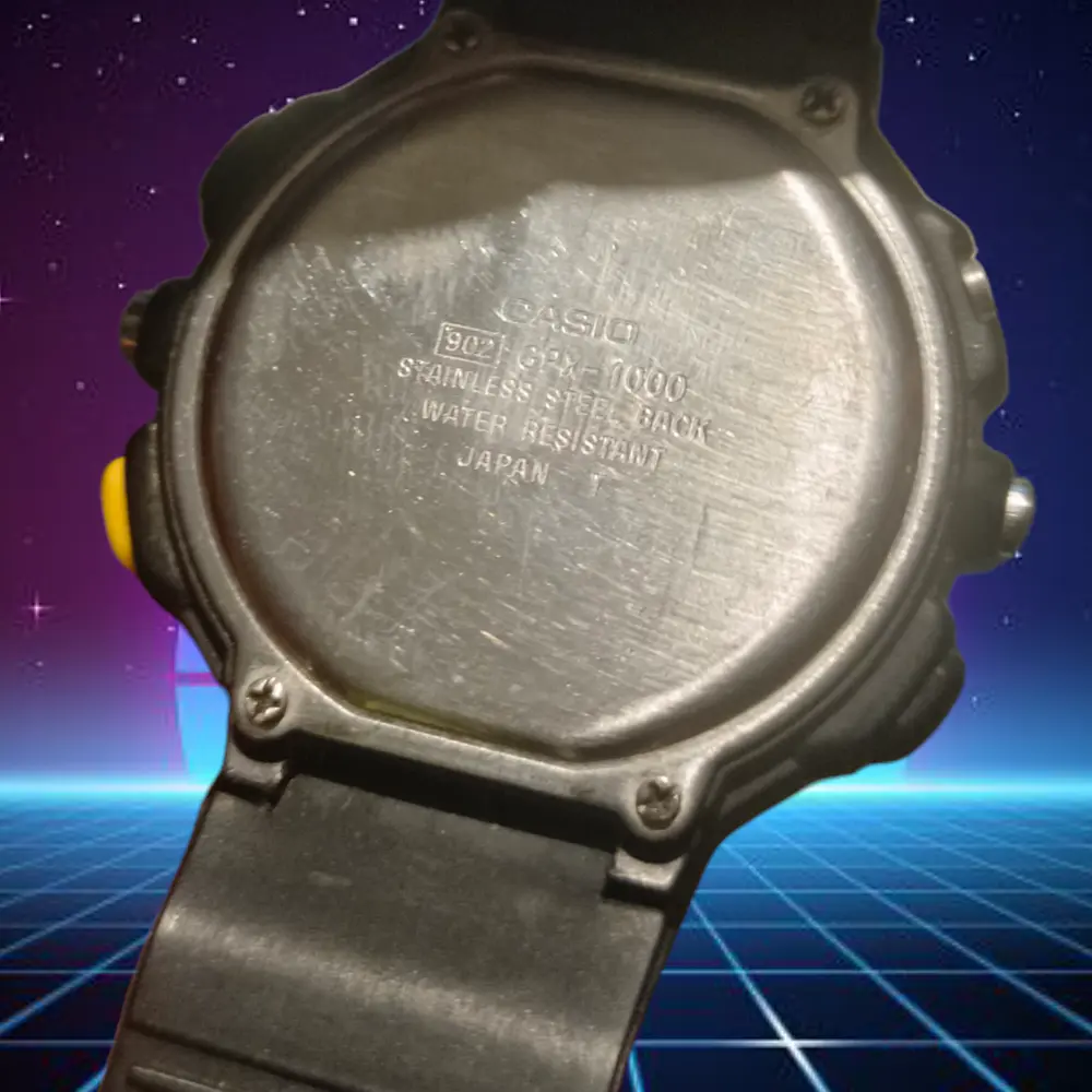 Reloj Casio GPX 1000 japones 1991 con su correa Original  3