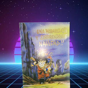 [1] Dragon Ball Z Tarjeta Navideña Original 1999 TOEI animation Hecha en chile
