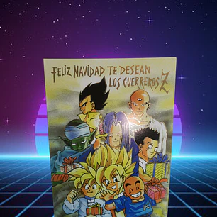 [4] Dragon Ball Z Tarjeta Navideña Original 1999 TOEI animation Hecha en chile 