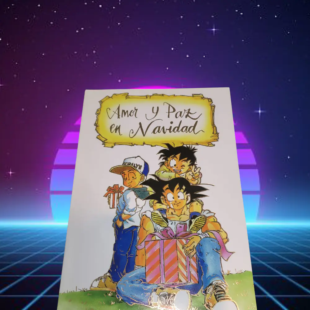 [5] Dragon Ball Z Tarjeta Navideña Original 1999 TOEI animation Hecha en chile  1